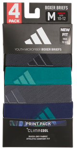 adidas Youth Microfiber Graphic 4-Pack Boxer Brief-3
