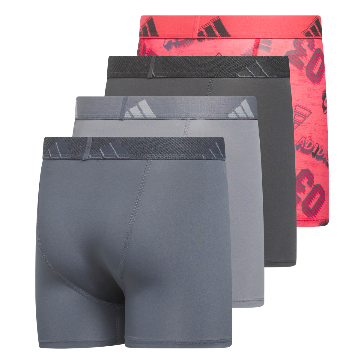 adidas Youth Microfiber Graphic 4-Pack Boxer Brief-2
