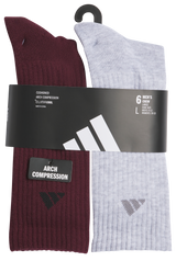adidas Men's Athletic Cushioned 6-Pack Crew Sock-6