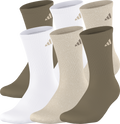 adidas Men's Athletic Cushioned 6-Pack Crew Sock-1