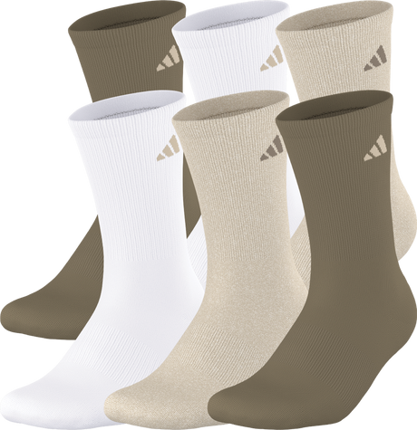 adidas Men's Athletic Cushioned 6-Pack Crew Sock-1