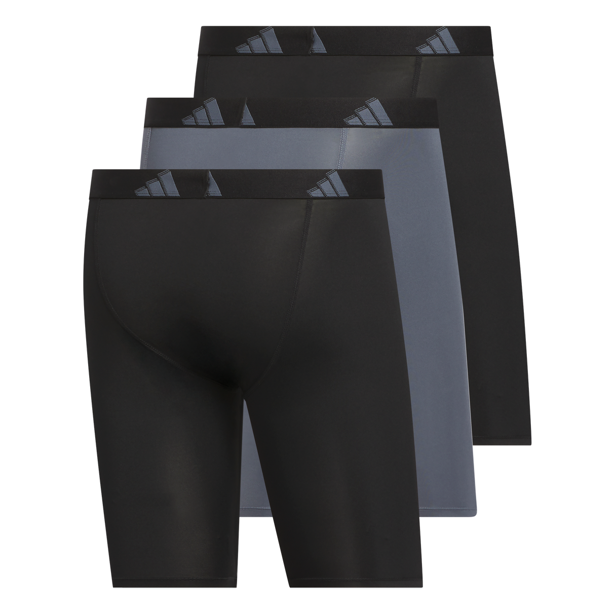 adidas Men's All Day Microfiber 3-Pack Long Boxer Brief-5
