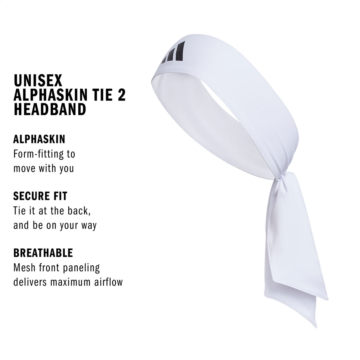adidas Alphaskin Tie 2 Headband-3