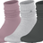 adidas Women's Athletic Scrunch 3-Pack Crew Sock-1