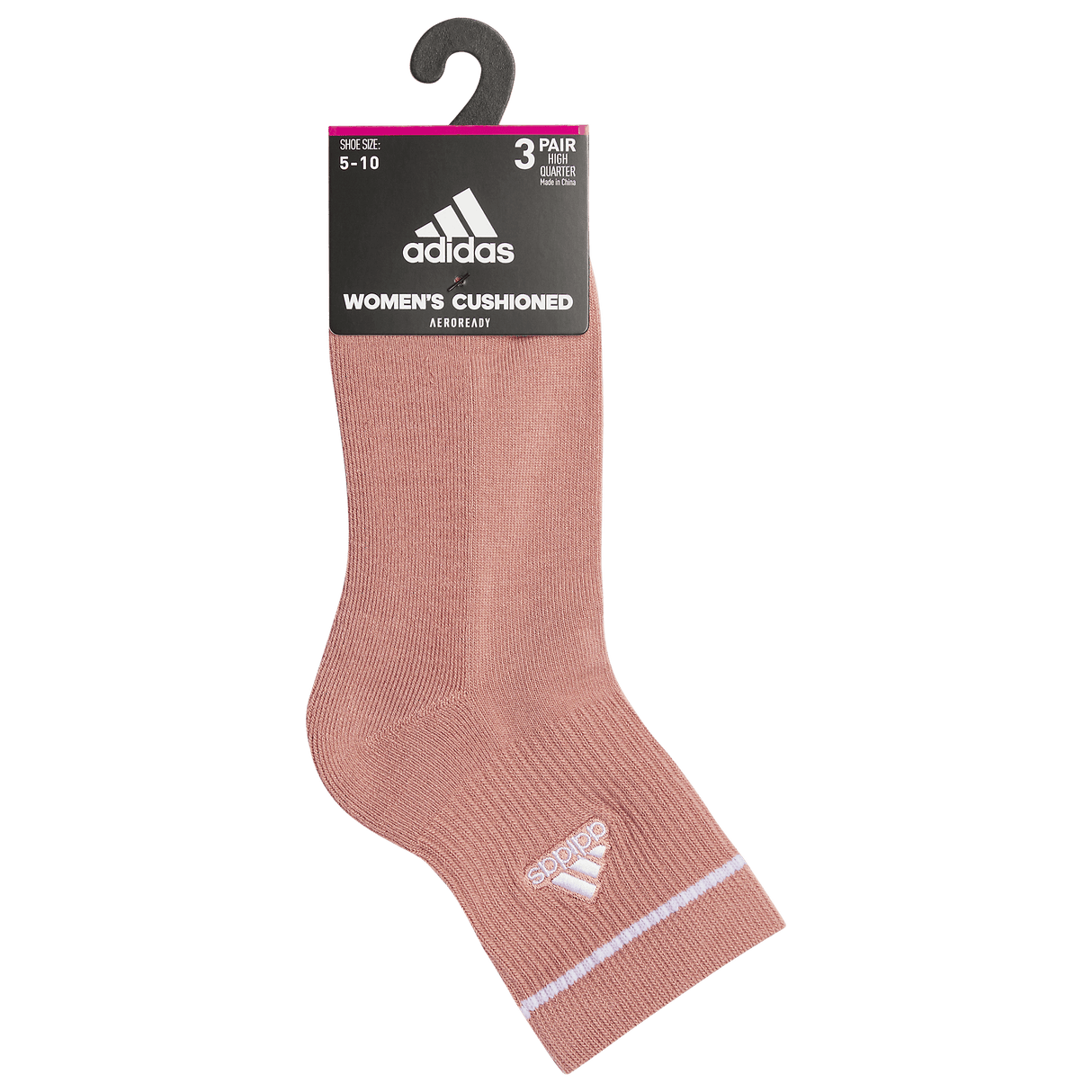 adidas Women's Cushioned Sport 2.0 3-Pack High Quarter Sock-8