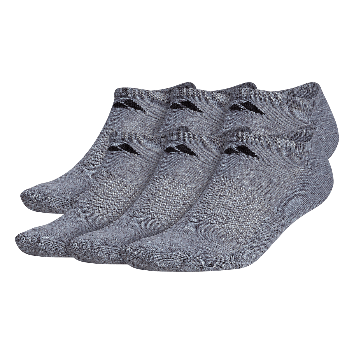 adidas Men's Athletic Cushioned 6-Pack No Show Sock-1