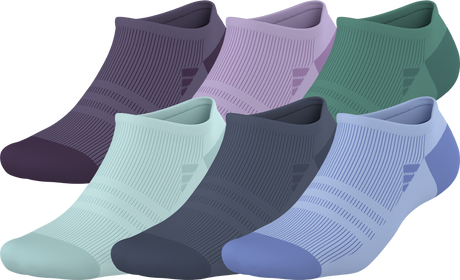 adidas Women's Superlite 3.0 6-Pack No Show Sock-1