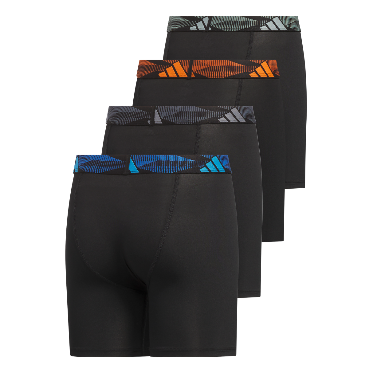adidas Youth Microfiber 4-Pack Long Boxer Brief-3