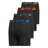 adidas Youth Microfiber 4-Pack Long Boxer Brief-3