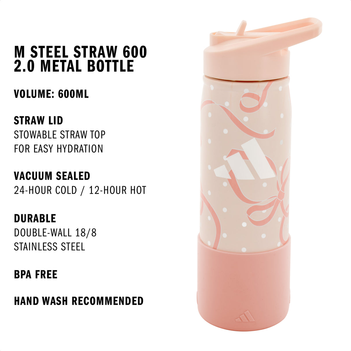 adidas M Steel Straw 600 2.0 Metal Bottle-2