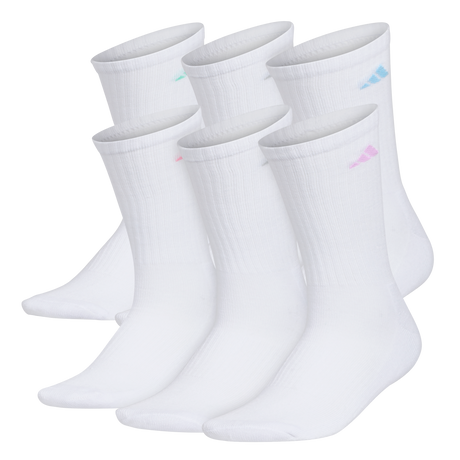 adidas Women's Athletic Cushioned 6-Pack Crew Sock-1