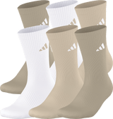 adidas Women's Athletic Cushioned 6-Pack Crew Sock-1