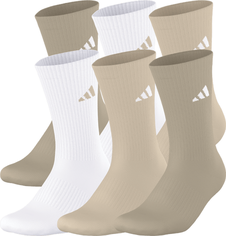 adidas Women's Athletic Cushioned 6-Pack Crew Sock-1