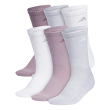 adidas Women's Athletic Cushioned 6-Pack Crew Sock-1