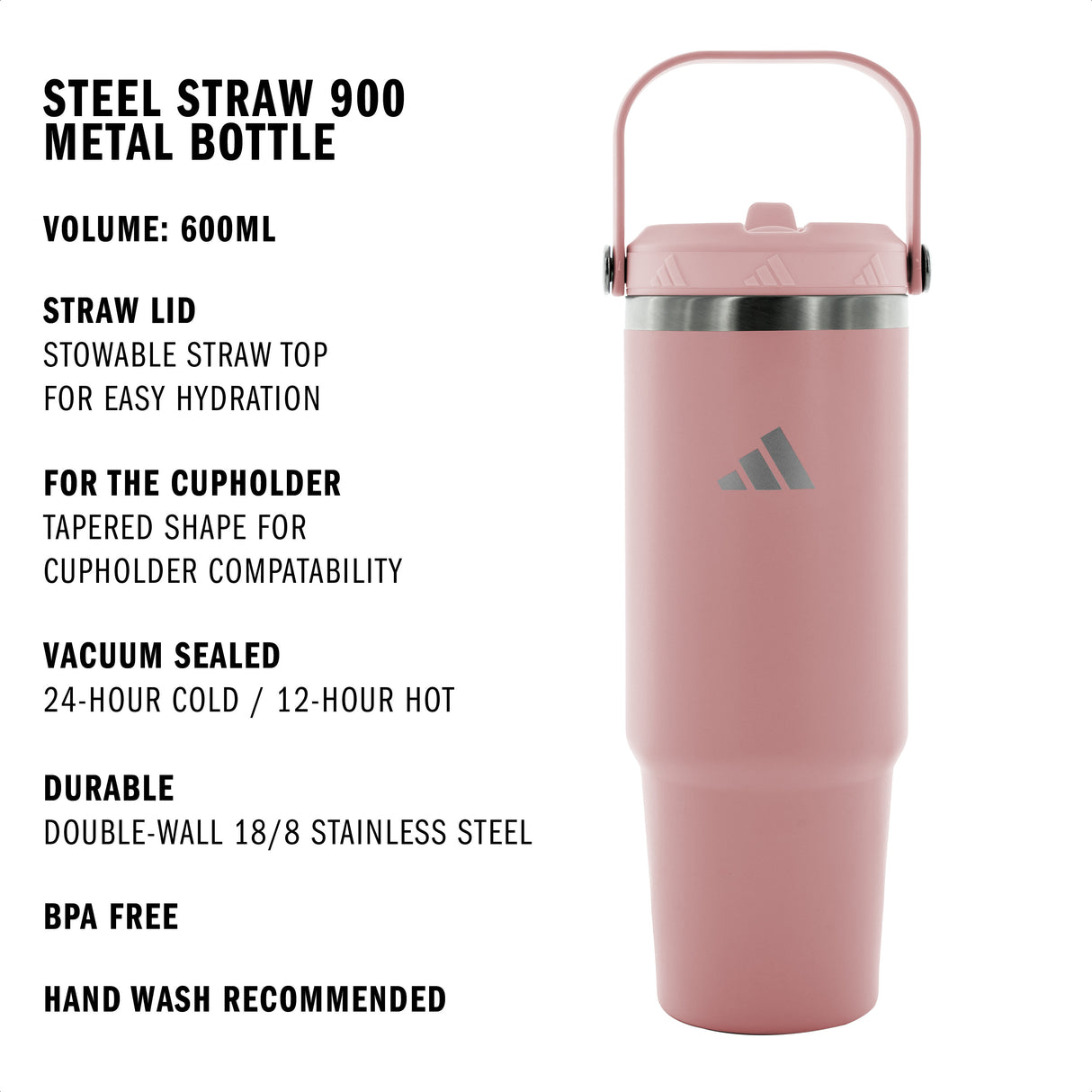 adidas Steel Straw 900 Metal Bottle-2