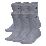 adidas Men's Classic Cushioned 6-Pack Crew Sock-1