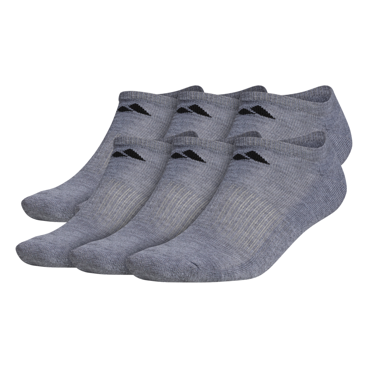 adidas Men's Athletic Cushioned 6-Pack No Show Sock-1