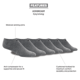 adidas Men's Athletic Cushioned 6-Pack No Show Sock-2