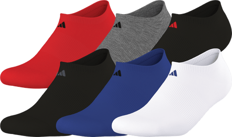 adidas Men's Athletic Cushioned 6-Pack No Show Sock-1