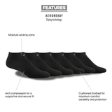 adidas Men's Athletic Cushioned 6-Pack No Show Sock-2