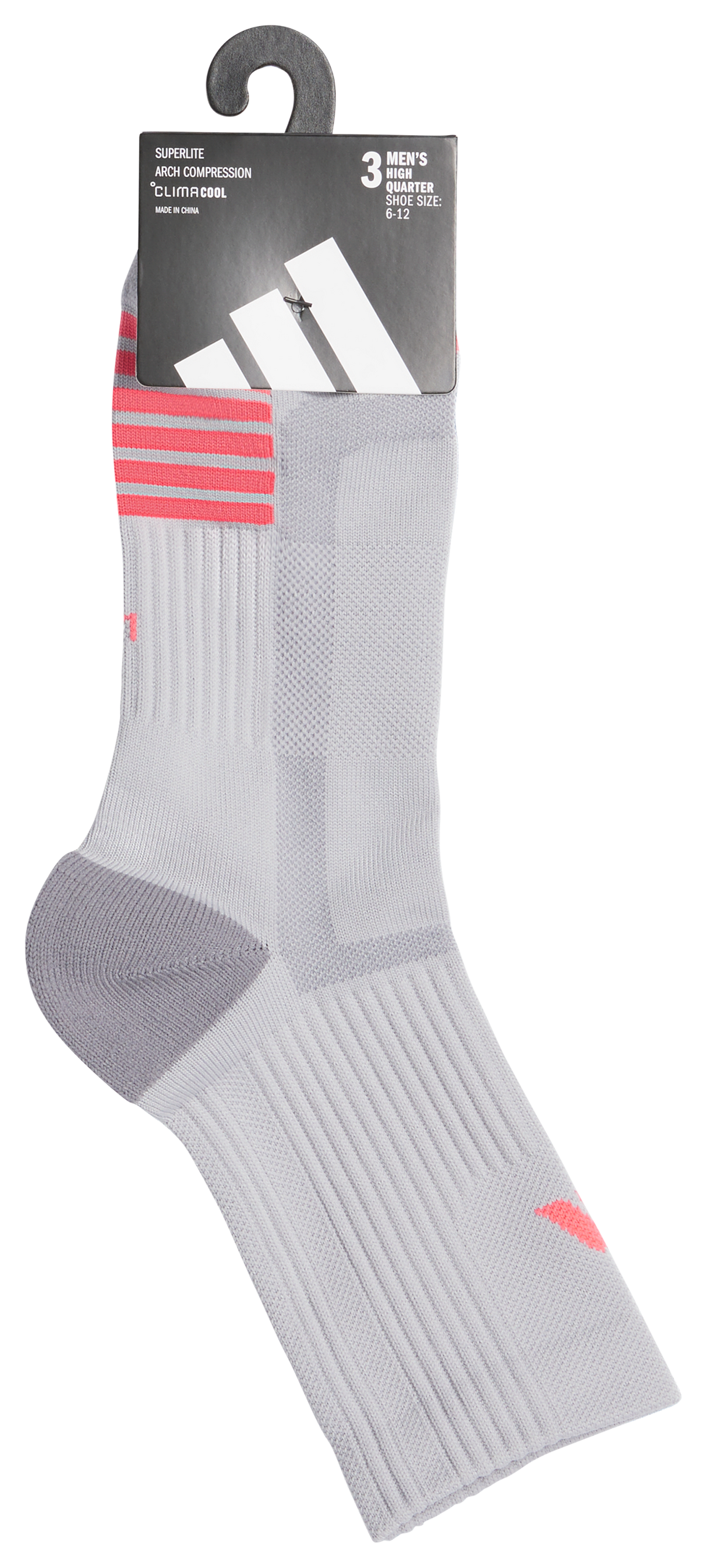 adidas Men's Tech 3-Pack High Quarter Sock-5