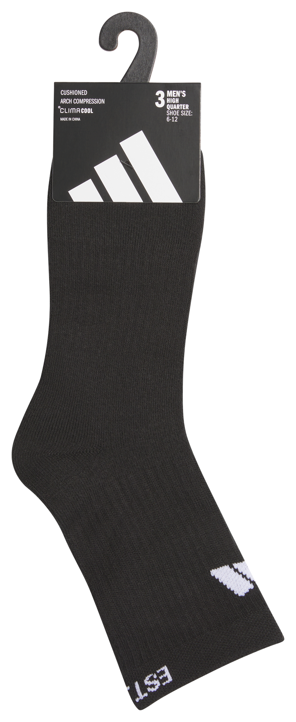 adidas Men's Cushioned Sport 4.0 3-Pack High Quarter Sock-6