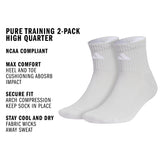 adidas Pure Training 2-Pack High Quarter Sock-2