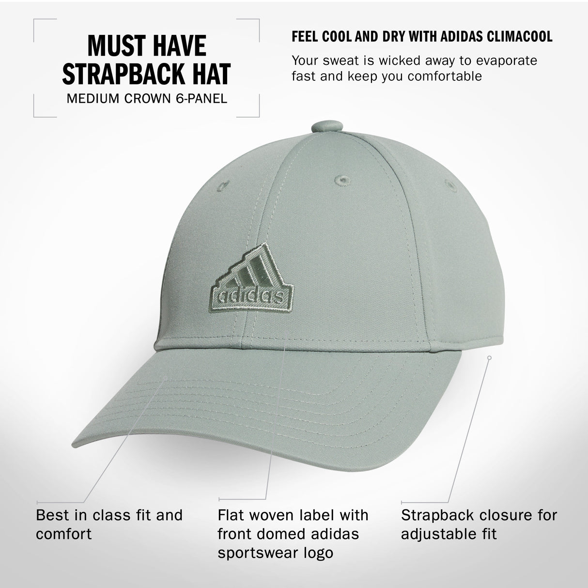 adidas Women's Must Have Strapback Hat-3