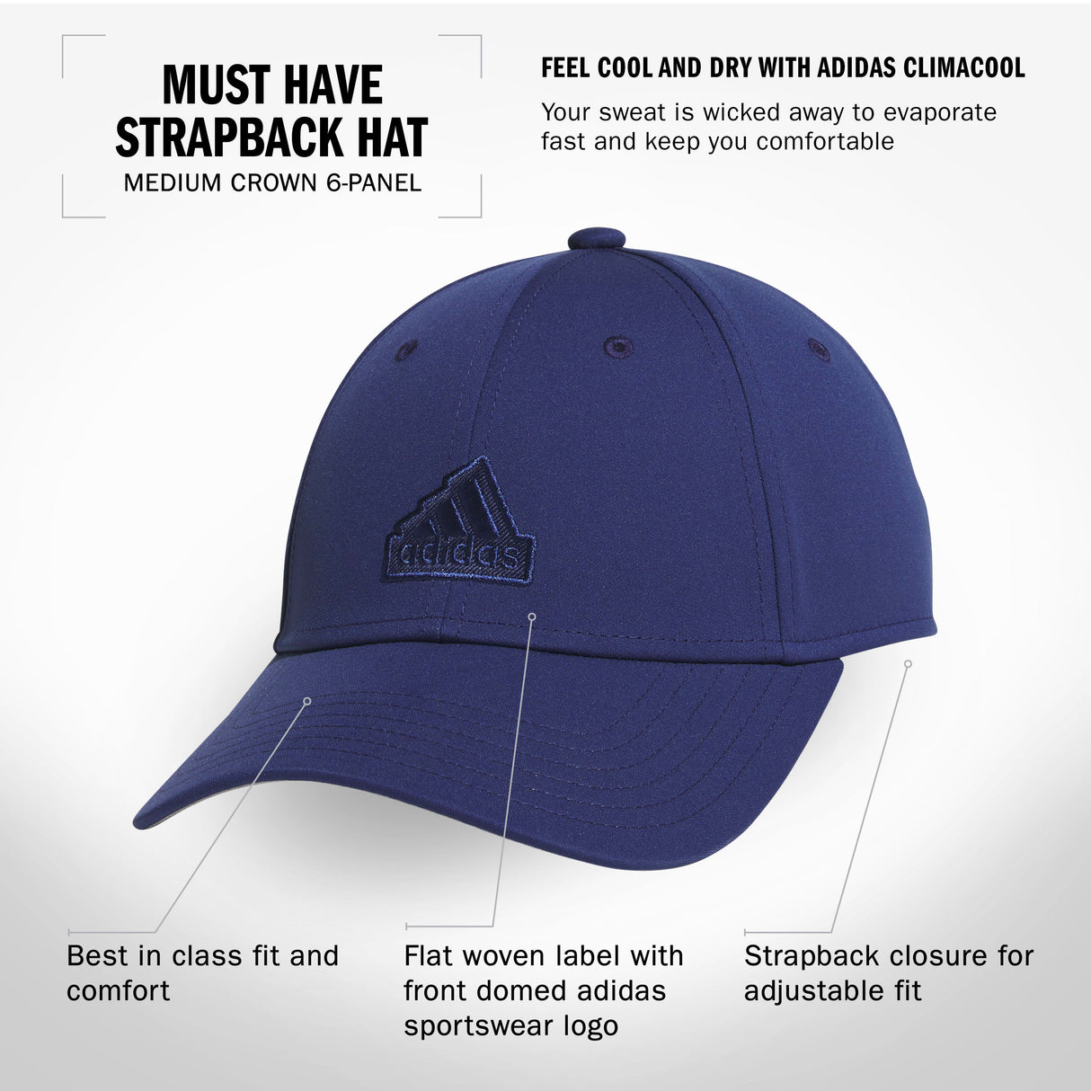 adidas Women's Must Have Strapback Hat-3