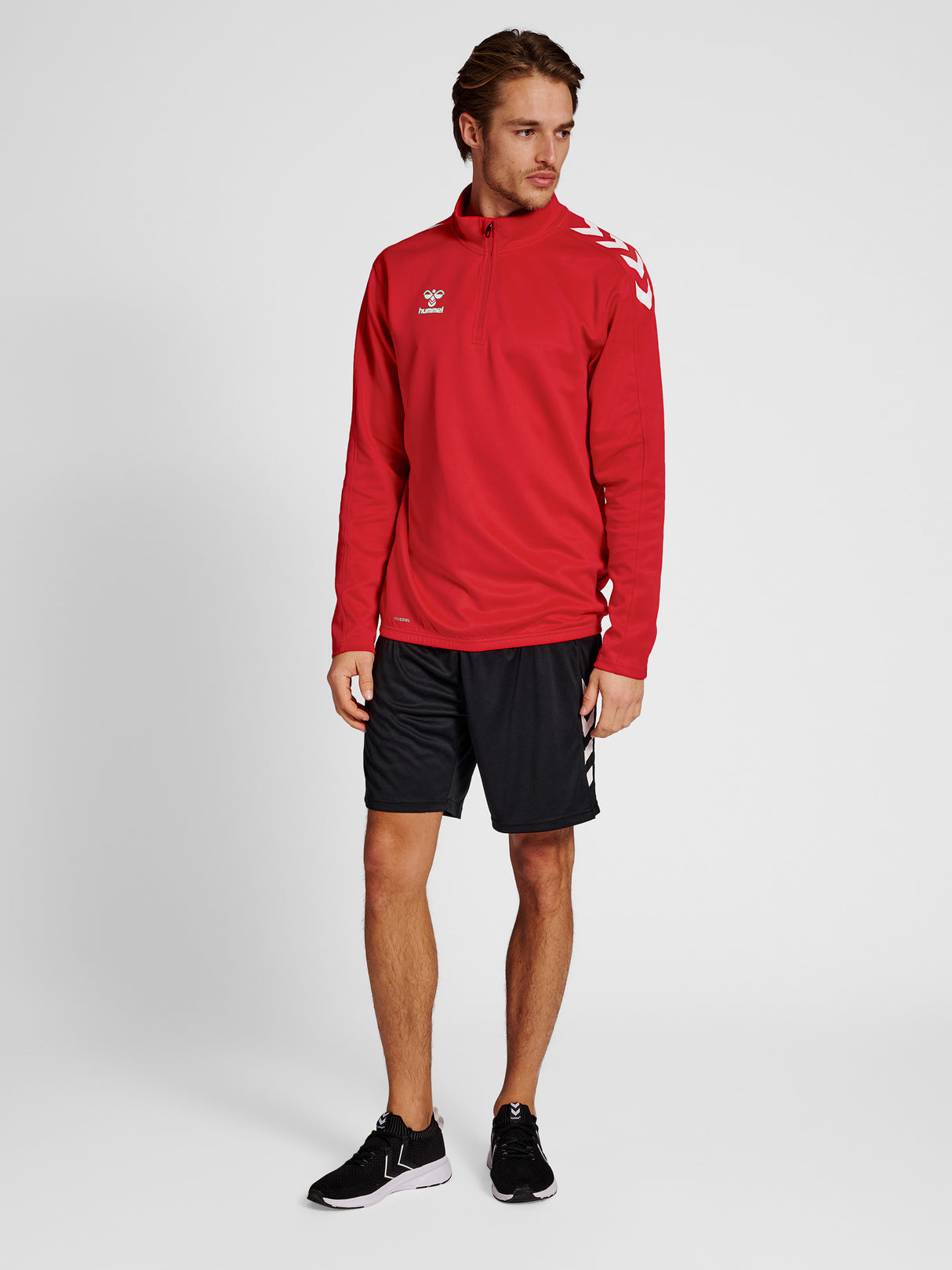 hummel Unisex Core XK Half Zip Poly Sweatshirt-5