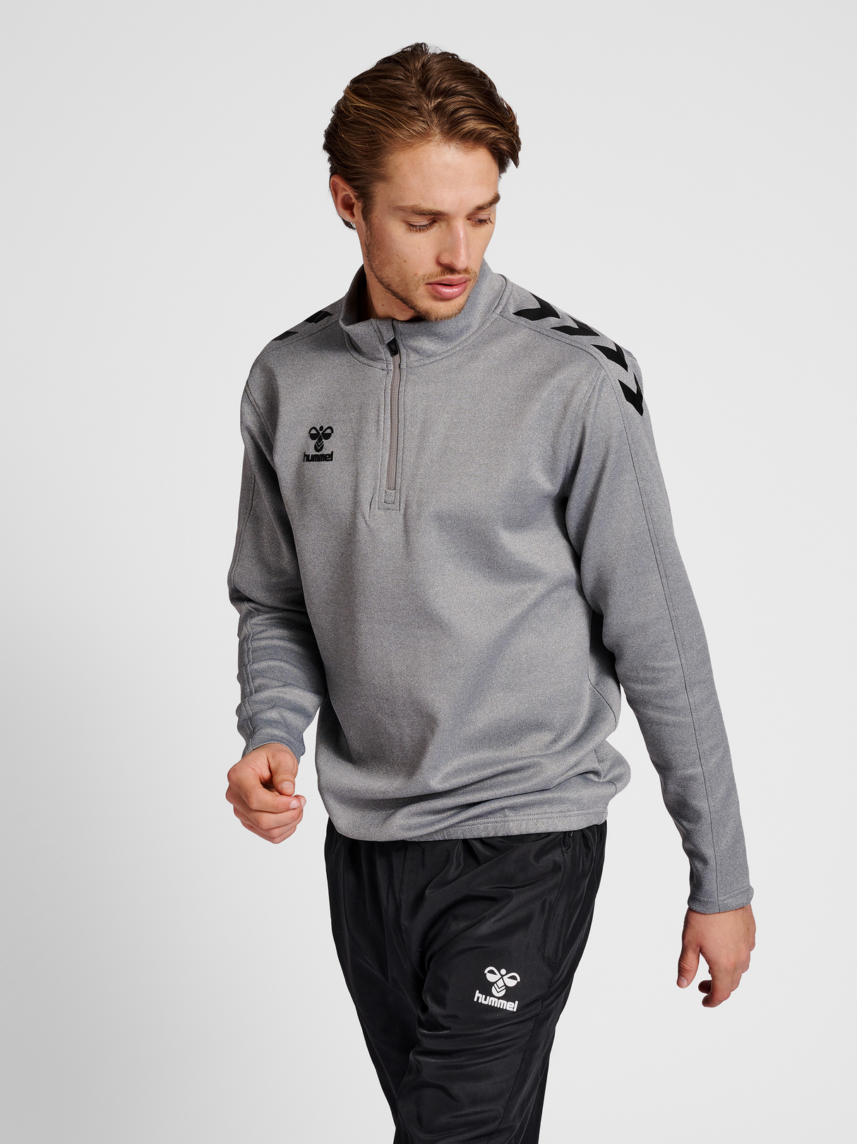 hummel Unisex Core XK Half Zip Poly Sweatshirt-5