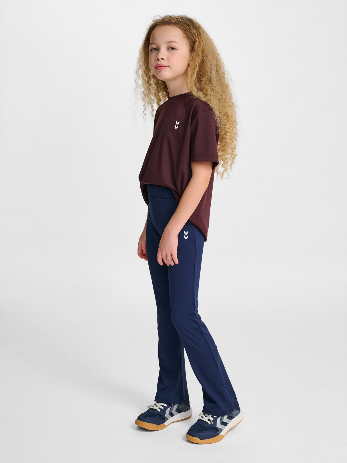 hummel Youth High Waist Flared Tights-6