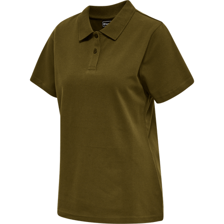 hummel Women's Red Stretch Polo-1