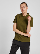 hummel Women's Red Stretch Polo-5