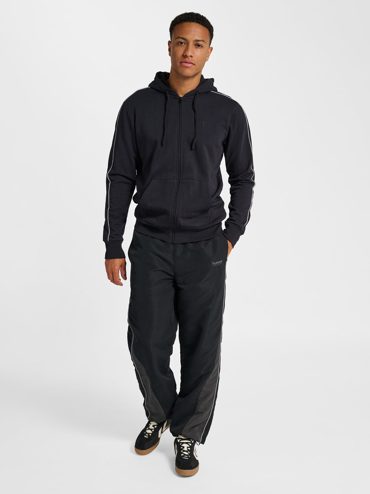 hummel Men's Pulse Piping Zip Hoodie-7