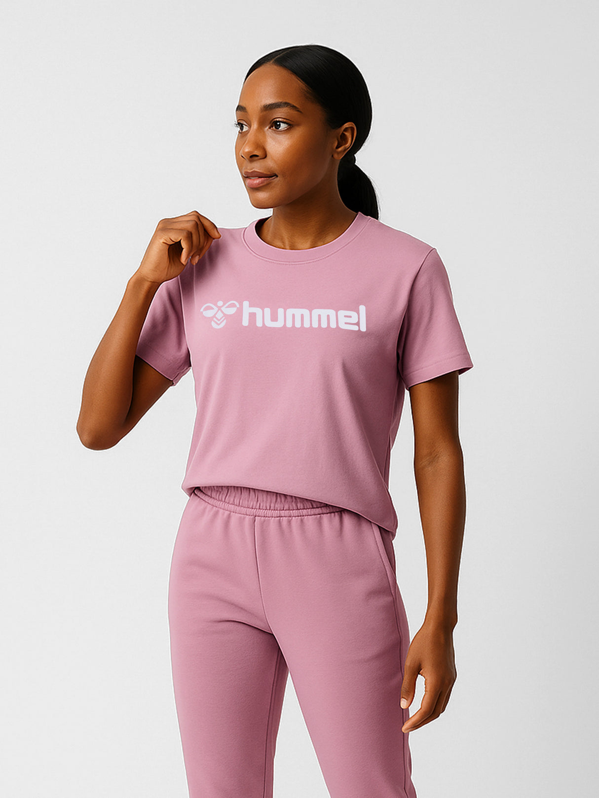 hummel Women's Mover Cotton Short Sleeve T-Shirt-6
