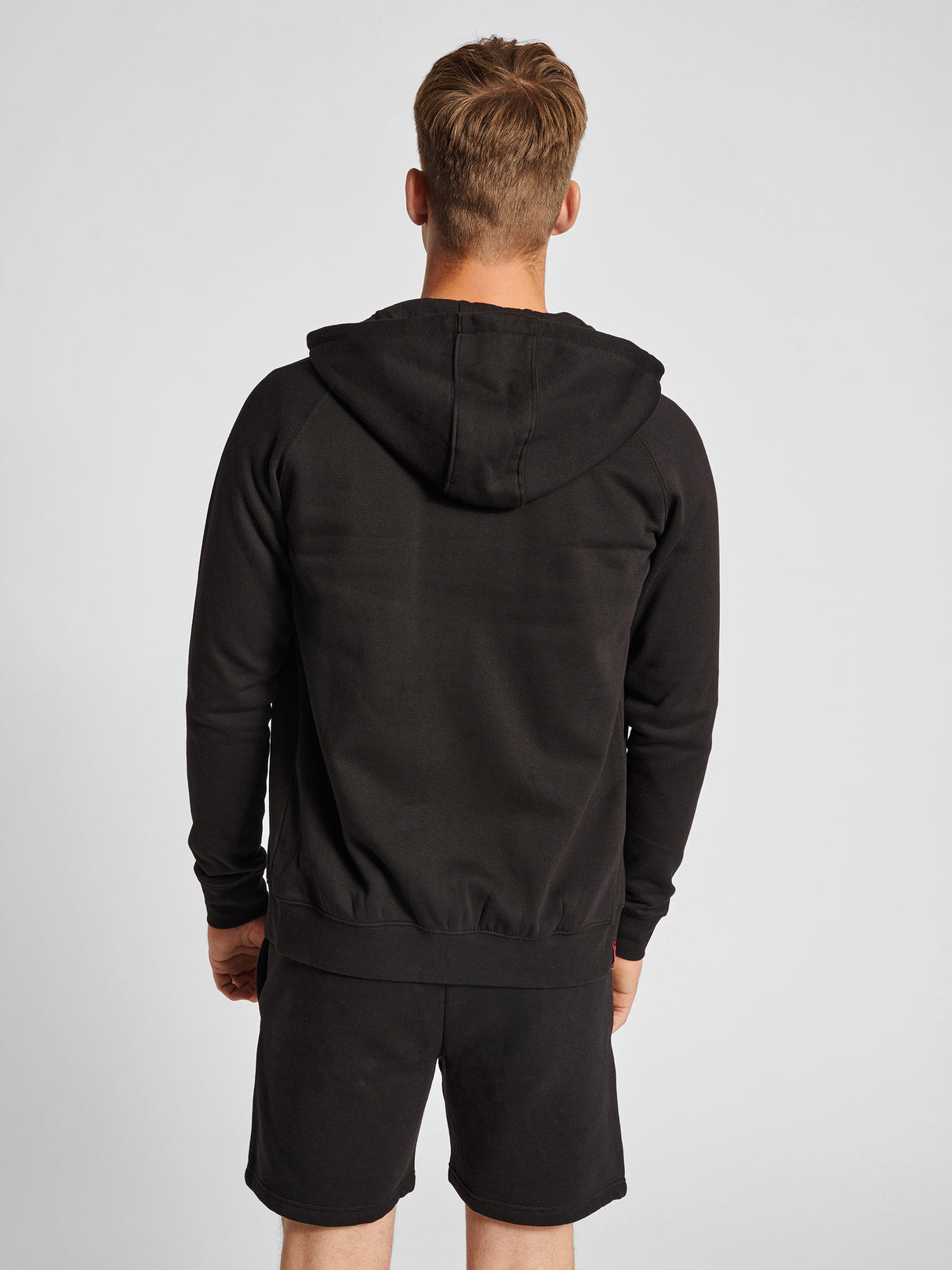 hummel Men's Red Classic Zip Hoodie-6