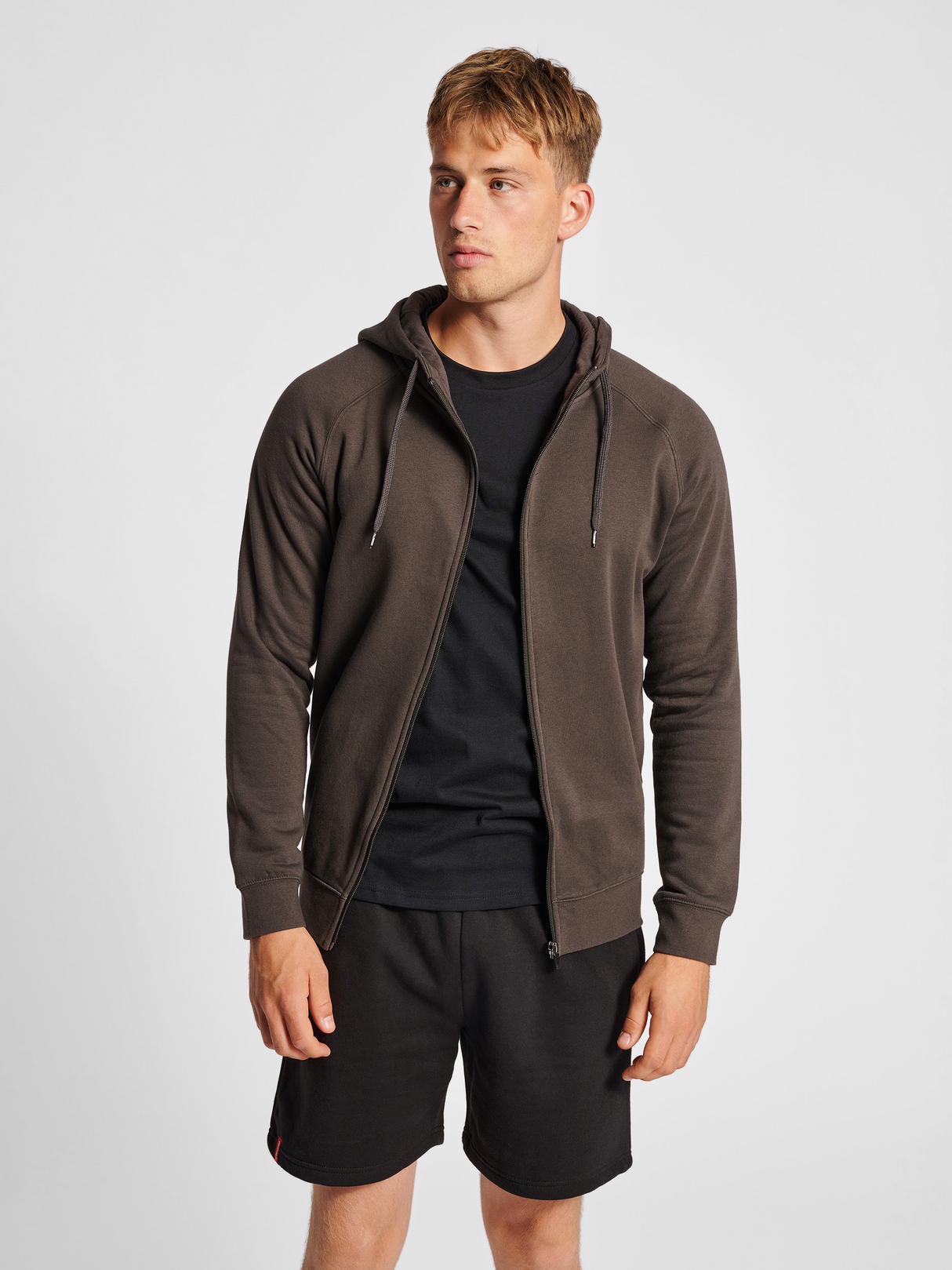 hummel Men's Red Classic Zip Hoodie-5