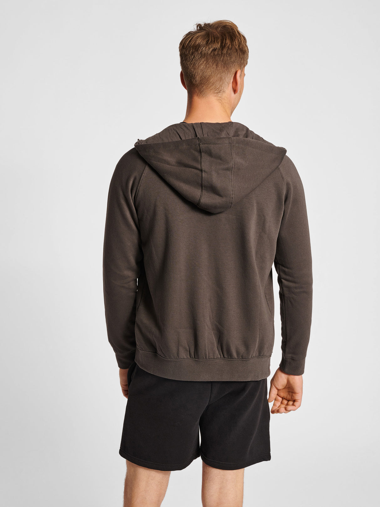 hummel Men's Red Classic Zip Hoodie-6