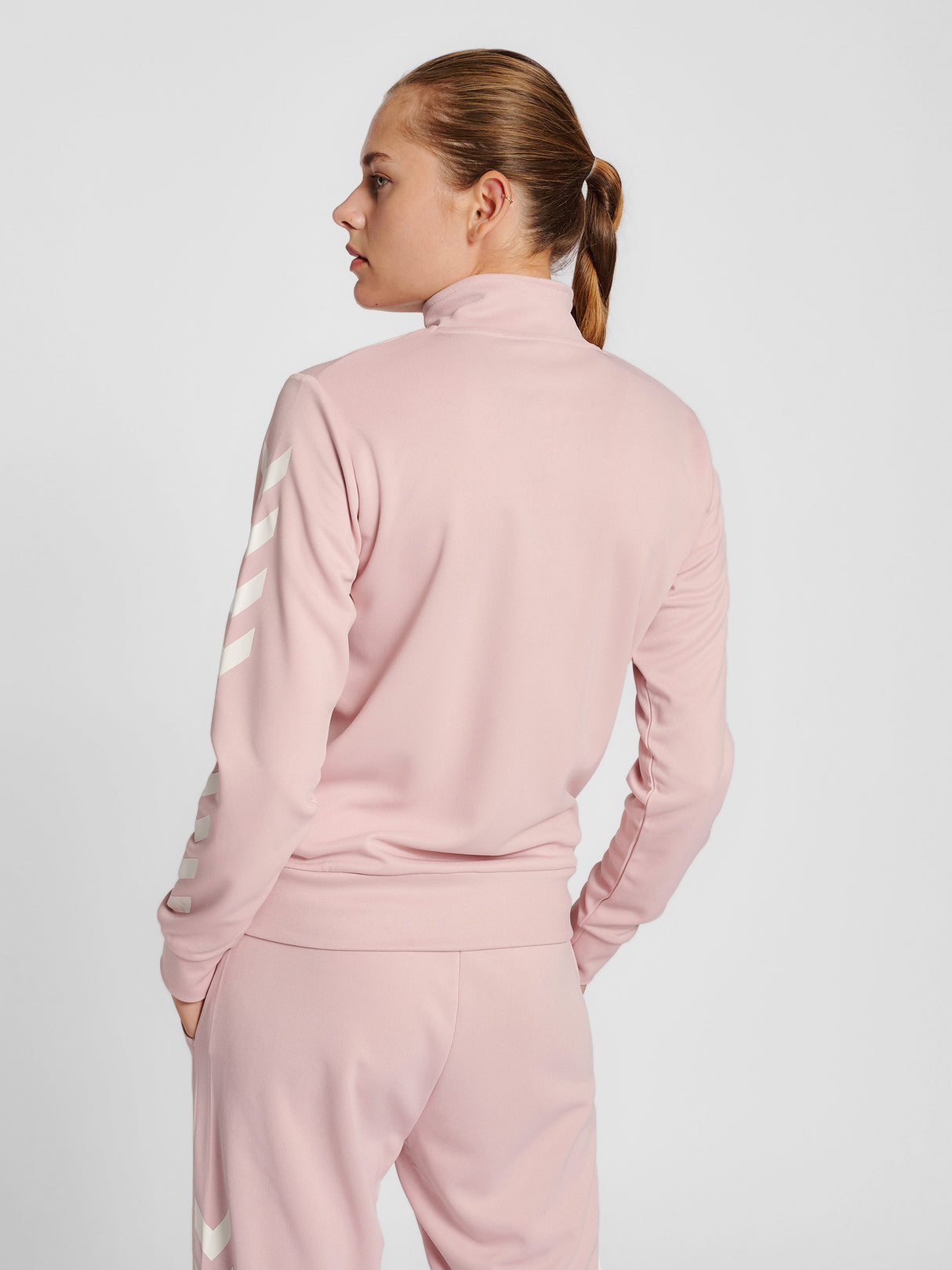 hummel Women's Legacy Poly Zip Jacket-4