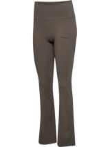 hummel Women's Prima Rib Straight Leg High Waist Tights-1