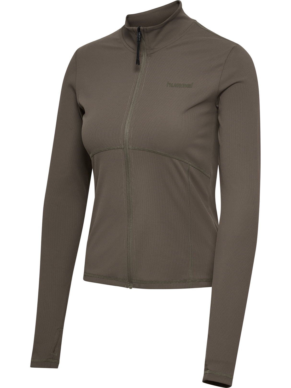hummel Women's Prima Rib Zip Blouse-1