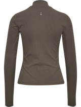 hummel Women's Prima Rib Zip Blouse-2