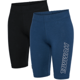 hummel Women's Training Essentials Maja 2-Pack Mid Waist Tight Shorts-1