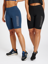 hummel Women's Training Essentials Maja 2-Pack Mid Waist Tight Shorts-6