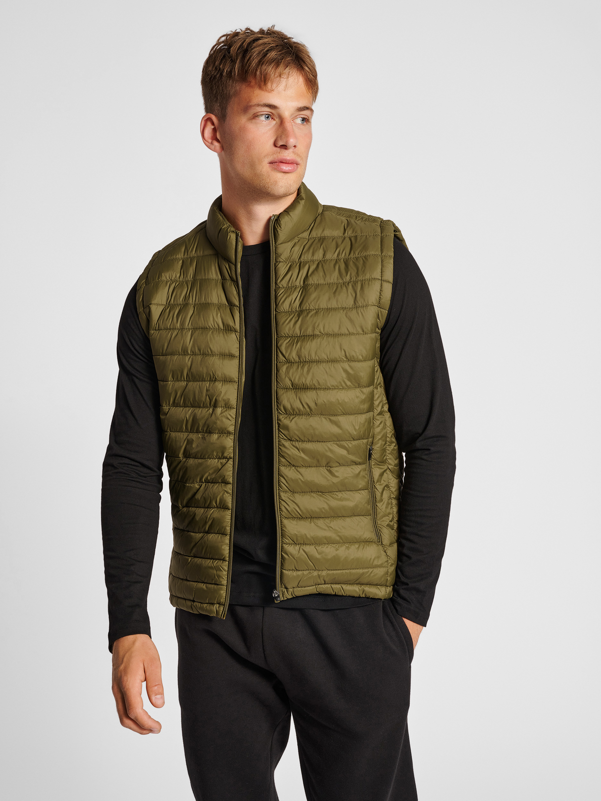 hummel Men's Red Quilted Waistcoat-5