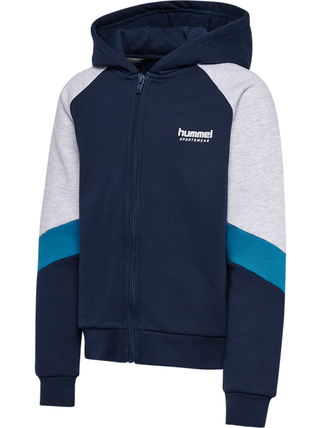 hummel Youth Loose Blocked Zip Hoodie-1