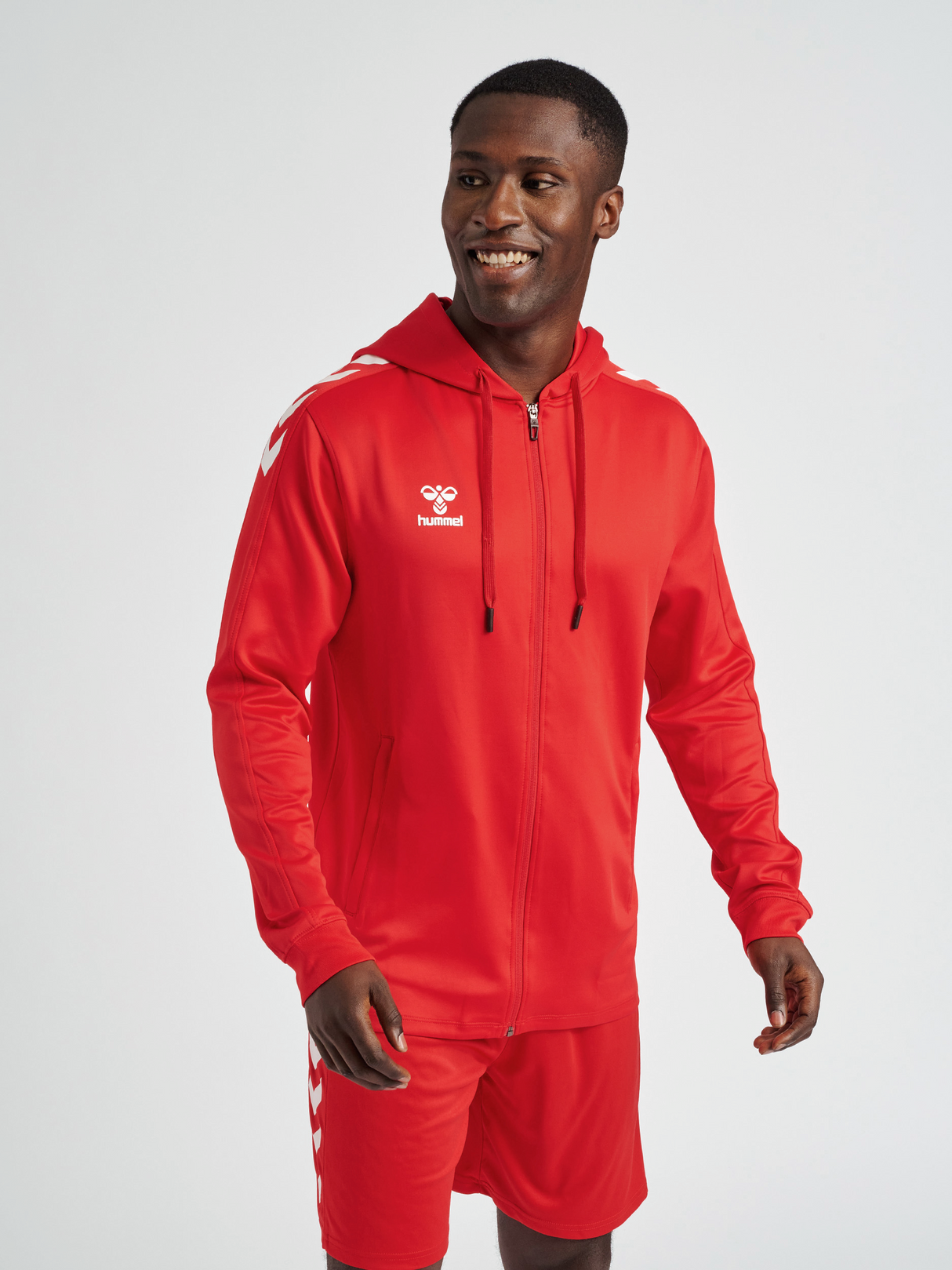 hummel Unisex Core XK Poly Zip Hood Sweatshirt-5
