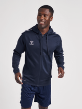 hummel Unisex Core XK Poly Zip Hood Sweatshirt-5