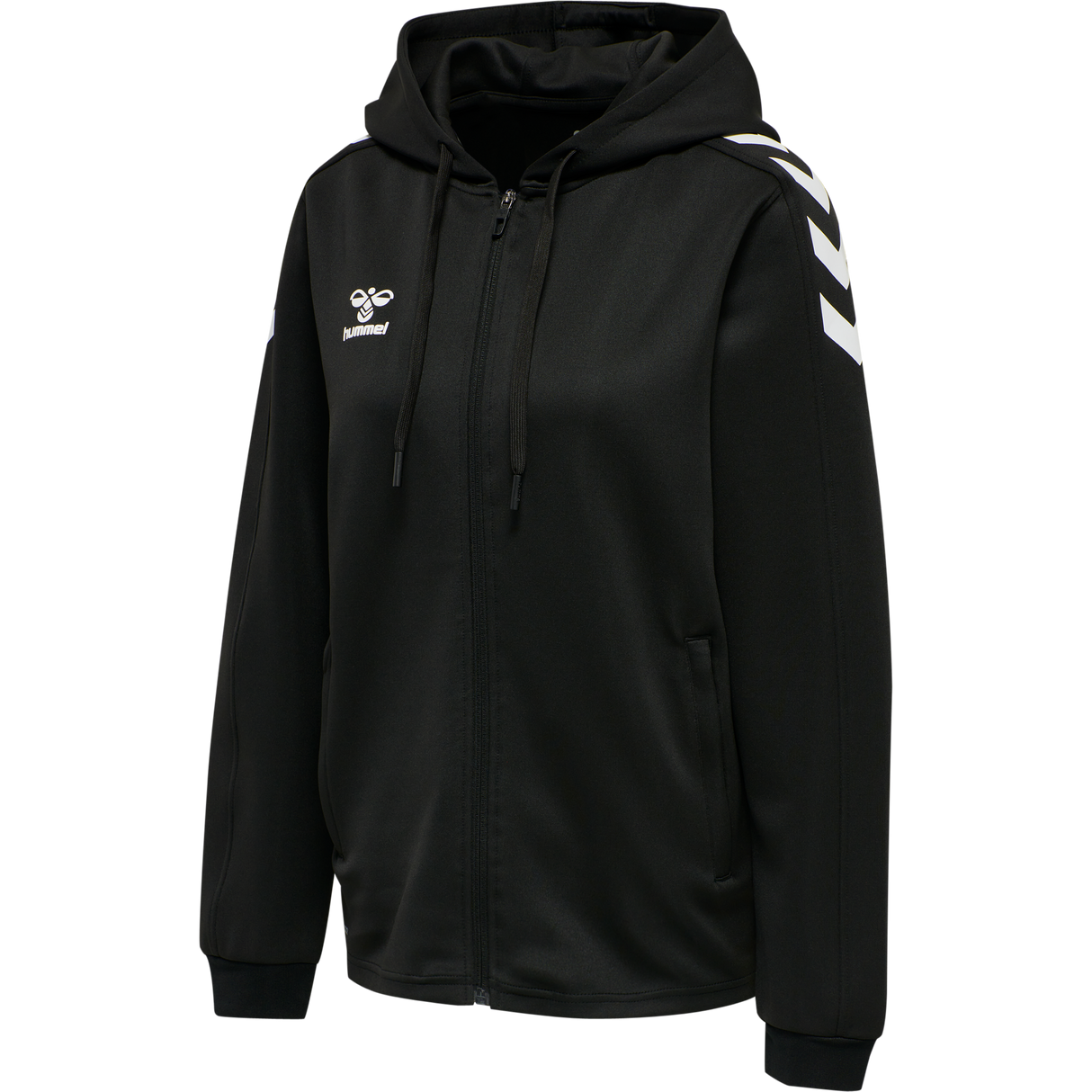 hummel Women's Core XK Poly Zip Hood Sweatshirt-1
